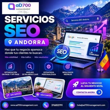 Ad700 Management: Servicios SEO Andorra profesionales