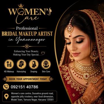 Best Bridal Makeup Artist in Yamunanagar by Women's Care