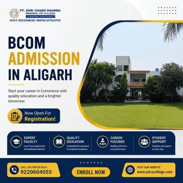 BCom Admission in Aligarh for a Strong Commerce Foundation
