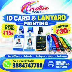 ID Card Printing Rs. 15/- | Printing Services | Online Printing | Creative Zone | 589