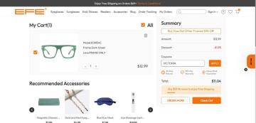 25% OFF Site-wide on EFE Glasses