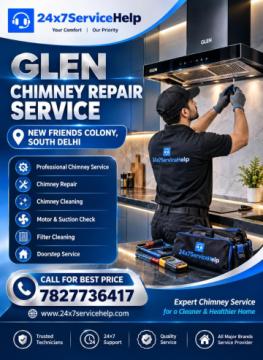 Professional Kitchen Chimney Care with Glen Chimney Repair Service in New Friends Colony South Delhi