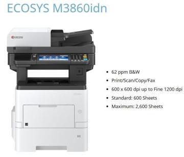 Kyocera Ecosys M3860idn For Sale in Fort Worth and Dallas