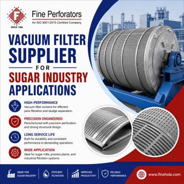 Vacuum Filter Supplier for Sugar Industry Applications