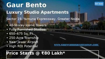 Best Studio Apartments at Gaur Bento Yamuna Expressway Noida