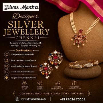 Shop Designer Silver Jewellery Chennai – Exclusive Women's Collection