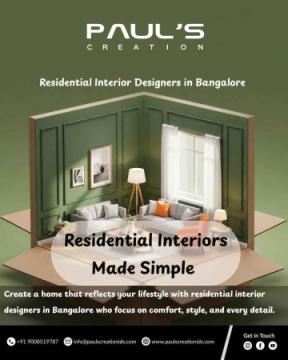 residential interior design in Bangalore