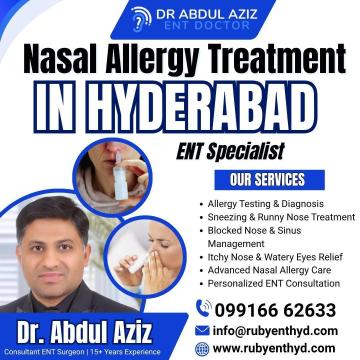 Best ENT Specialist in Tolichowki for Adults & Kids | Dr. Abdul Aziz ENT Doctor | Ruby ENT Specialit