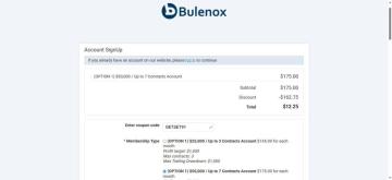 Bulenox Special: 93% OFF All Accounts Plans