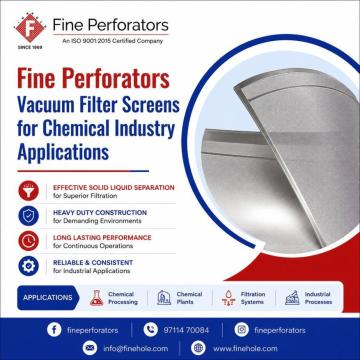 Fine Perforators Vacuum Filter Screens for Chemical Industry Applications