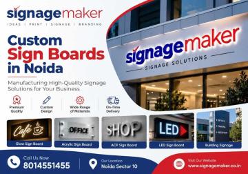 Sign Board in Noida – Custom Signage Manufacturer