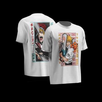 Anime Denji Chainsaw Rev T-Shirt - Chainsaw Man Fan Tee | KASULUTO