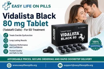 Vidalista Black 80 Tablet (Tadalafil Cialis) - For ED Treatment