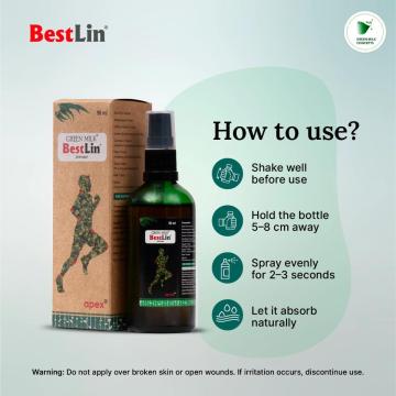 BestLin Liniment Oil 90ml – Herbal Body Massage Oil with Ayurvedic Ingredients