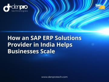 SAP ERP Solutions Provider in India for Business Growth | Denpro Technologies
