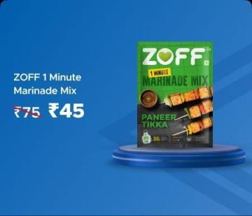ZOFF 1 Minute Marinade Mix @ Rs 45 Worth Rs 75