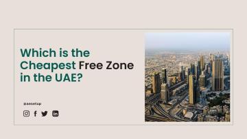 Which is the Cheapest free zone in UAE