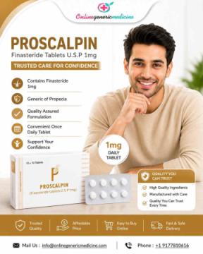 Finasteride Tablet (Generic of Propecia) – Proscalpin | Onlinegenericmedicine