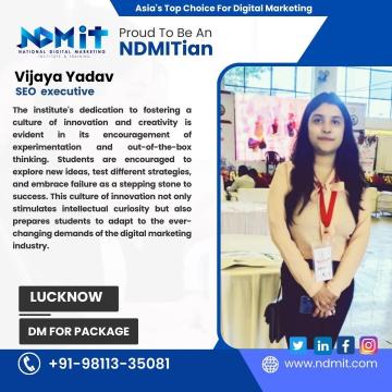 Master Digital Marketing & Data Science at NDMIT Lucknow – Govt-Approved, 100% Placement