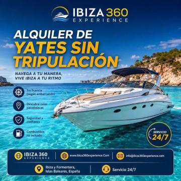 Ibiza 360 Experience: Alquiler de yates sin tripulación en Ibiza