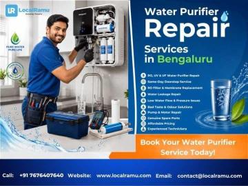 Fix your ro water purifier today with bengaluru's trusted repair experts LocalRamu