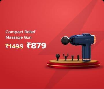 Compact Relief Massage Gun @ Rs 879 Worth Rs 1499