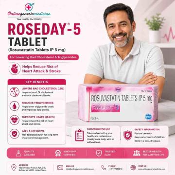 Roseday Tablet (Rosuvastatin) | Online Generic Medicine