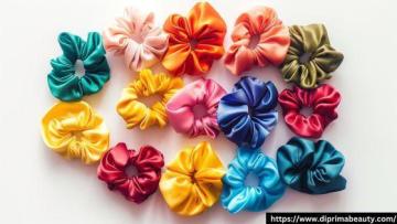 Premium Fabric Hair Scrunchies for Thick Hair