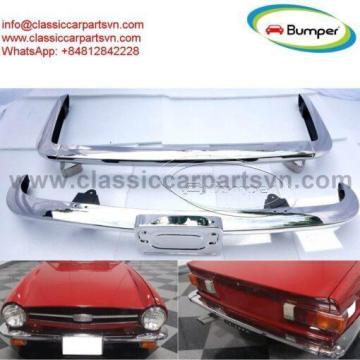 Triumph TR) bumpers by stainless steel new