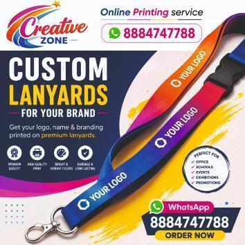 Lanyard Printing Rs. 25/- | Tag with printing Rs.30/ Online | Custom Designs & Branding | 600