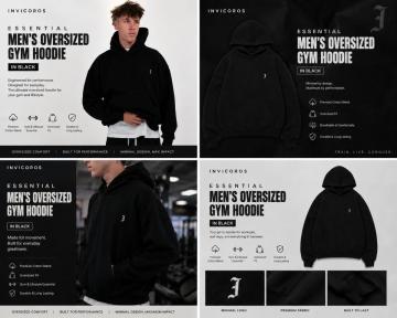 Buy Stylish Oversized Gym Hoodies for Men Online
