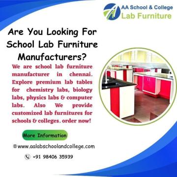 School Lab Furniture Manufacturers In Chennai, Tamil Nadu - Aalab school and college