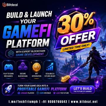 Build & Launch Your GameFi Platform with Expert Blockchain Game Development | 30% Offer