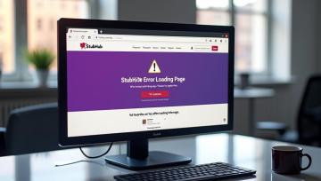 StubHub Error Loading Page Fix It