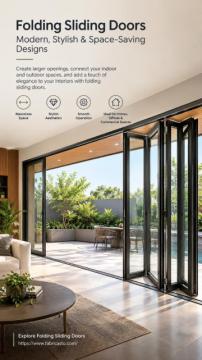 Folding Sliding Doors – Modern, Stylish & Space-Saving Designs | Fabricasto