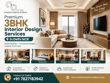 Premium 3BHK Interior Design Services in Delhi NCR