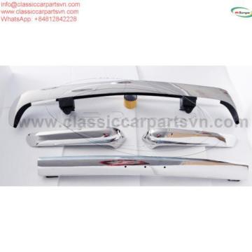 Triumph TR) bumpers without license plate shield by stainless steel new