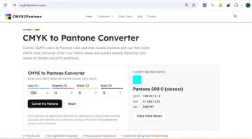 Free Online CMYK to Pantone Color Converter for Designers (New York)