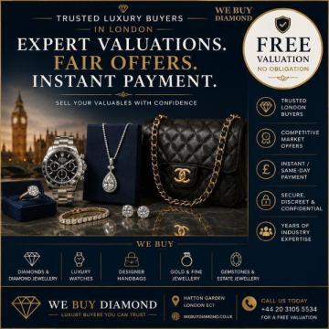 Trusted Jewellery & Luxury Buyers in London - Free Valuation & Instant Offers