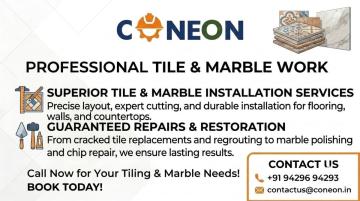 Tile & Marble Work Near Me | Book Verified Experts Online with Coneon