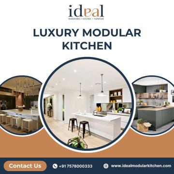 Luxury Modular Kitchen with Smart Storage Designs | Ideal Modular Kitchen