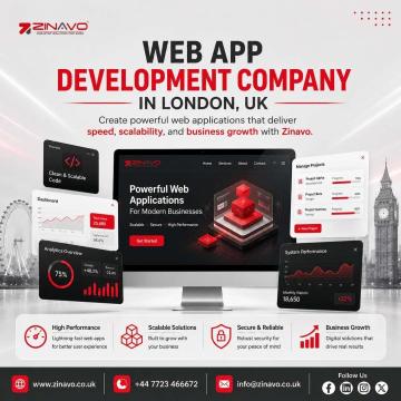 Web App Development Company in London, UK | Zinavo