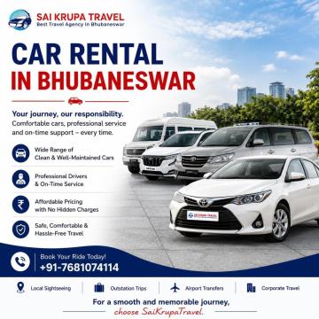 Taxi Services in Bhubaneswar by SaiKrupaTravel - Car Rental Service in Bhubaneswar