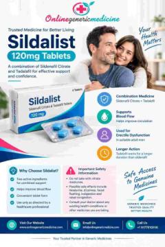 Sildalist 120mg Tablets – Composition, Medical Uses, and Precautions