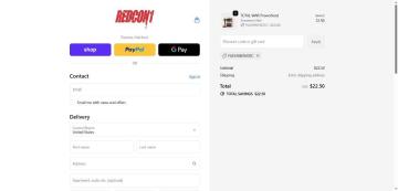 50% OFF All Items + Free Gifts on Redcon1