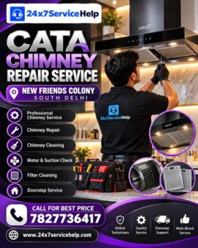 Expert Kitchen Ventilation Support with Cata Chimney Repair Service in New Friends Colony South Delh