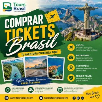 Comprar tickets brasil con Tours Brasil: prepara tu aventura ideal