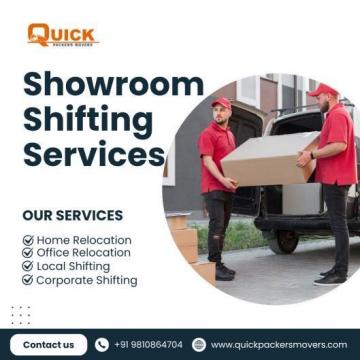 Professional Showroom Shifting Services by Quick Packers Movers