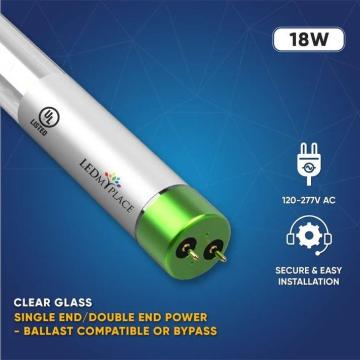 T8 Integrated LED Tube Light Bulbs - Linkable & Plug and Play Shop Lig