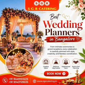 SGR Catering ranks among the best wedding planners in Bangalore, ensuring that every couple's celebr